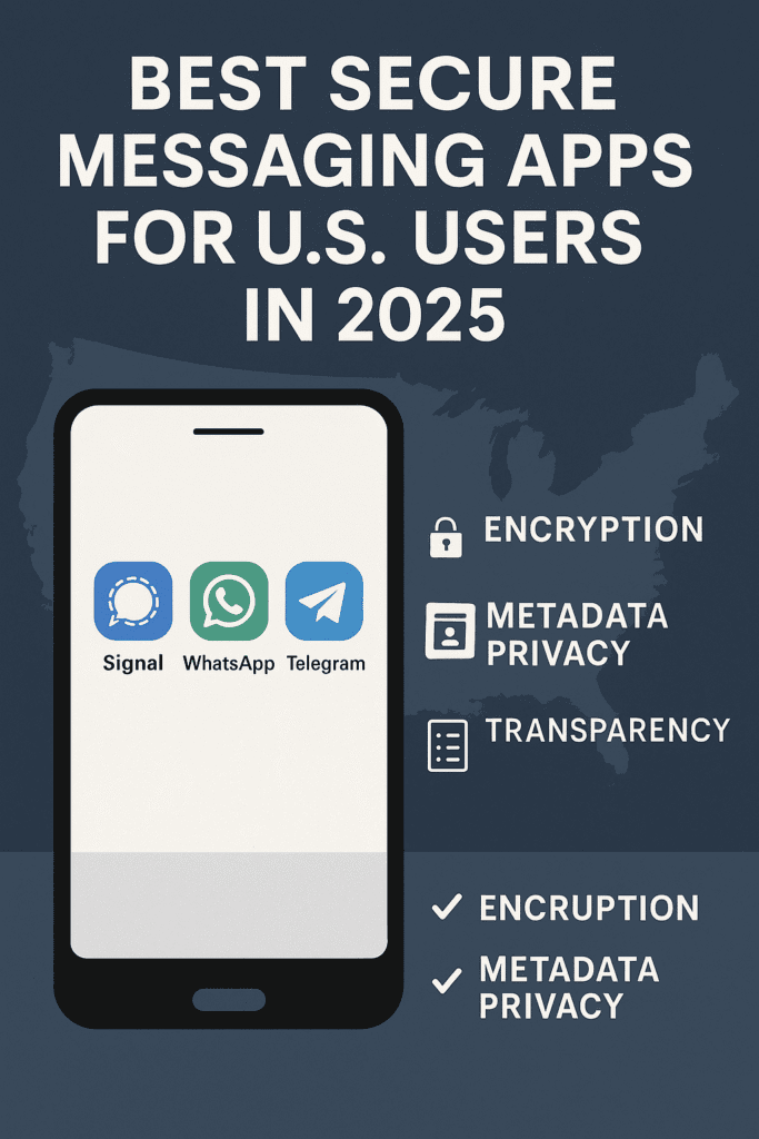 Best Secure Messaging App for USA Users in 2025: Signal, WhatsApp, or Telegram?