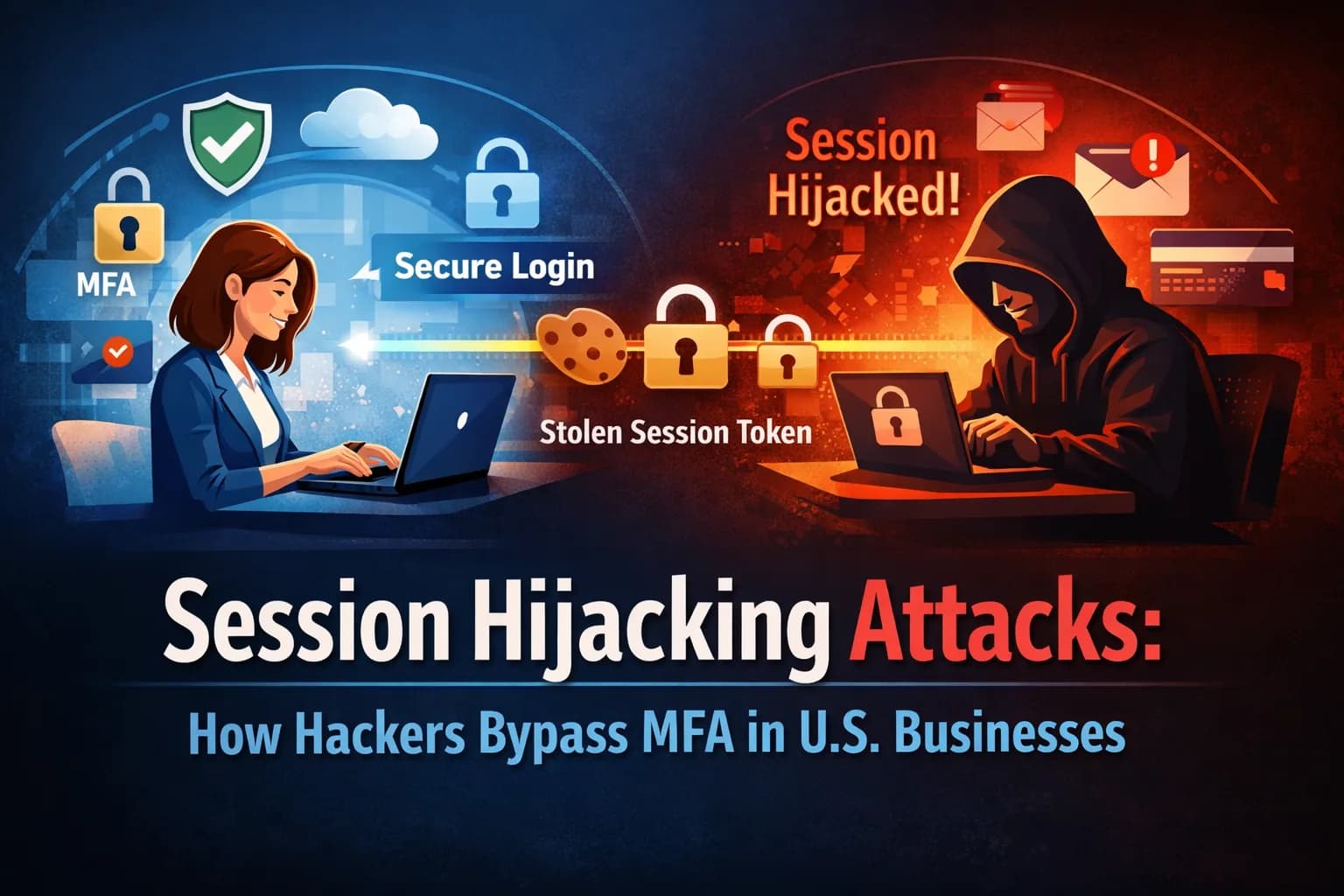 How Session Hijacking Attacks Bypass MFA in U.S. Businesses